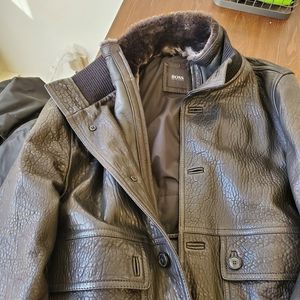 Hugo Boss Lamb Leather Jacket